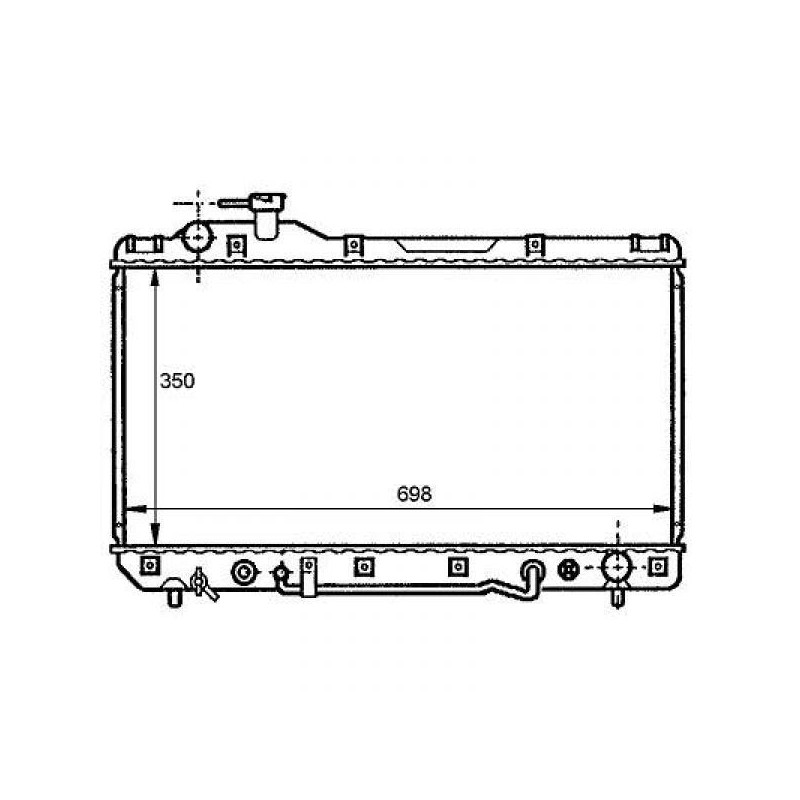 REFRIGERADOR TOYOTA RAV 4  94 00 AUTOMATICO 350X700 A    AC