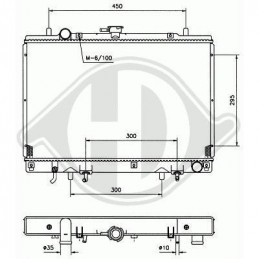 RADIADOR MITSUBISHI PAJERO  94 00  500X638X25  2 5 TD  MANUAL   