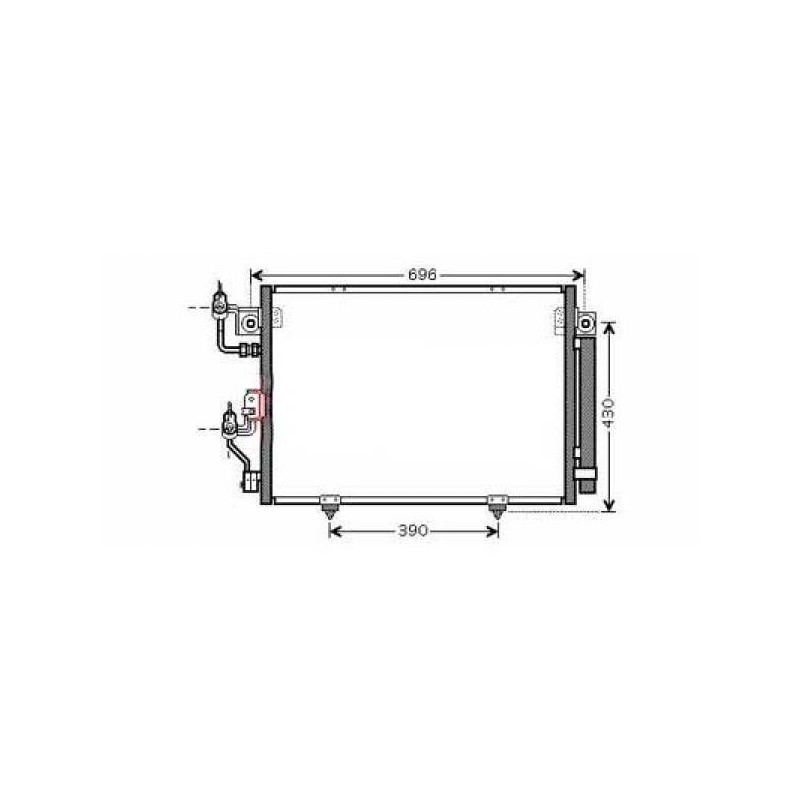 CONDENSADOR MITSUBISHI PAJERO III   00 06 634X478X16 TODOS MODEL