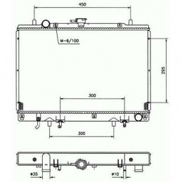 RADIADOR MITSUBISHI PAJERO SPORT  94 00  500X638X25  2 5 TD MANU