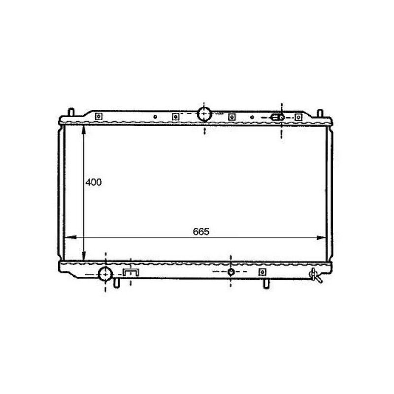 RADIADOR MITSUBISHI CARISMA  95 06 402X665X16  1 6I 1 8I 66 85 1