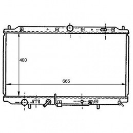 RADIADOR MITSUBISHI CARISMA  95 04     A C 1 6I 1 8I AUTOM 