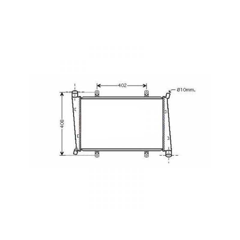 RADIADOR MITSUBISHI CARISMA  00 06  622X330X27  1 9DID M       A