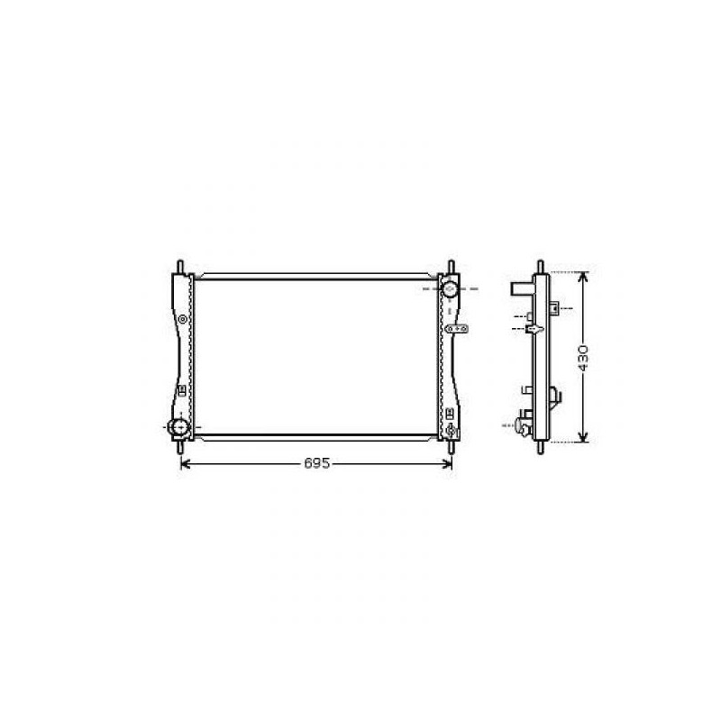 RADIADOR MITSUBISHI COLT 04    gt  gt  640X402X16  1 5 DID   DIDHP   M