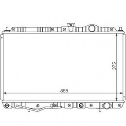RADIADOR MITSUBISHI GALANT  93 96 375X668 1 8I 2 0I 2 0 02  Feb