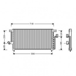 CONDENSADOR MITSUBISHI GALANT  93 96 TODOS MODELOS