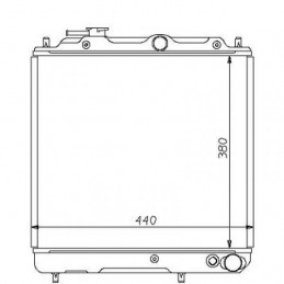 RADIADOR MITSUBISHI GALANT  88 93 380X440 1 6 EL GL GLX MANUAL