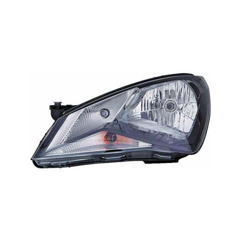 FARO IZQUIERDO SEAT MII   11    gt  gt  negro   H4  el motor Con   Luz