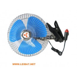 VENTILADOR METAL 12V OSCILANTE 15CM
