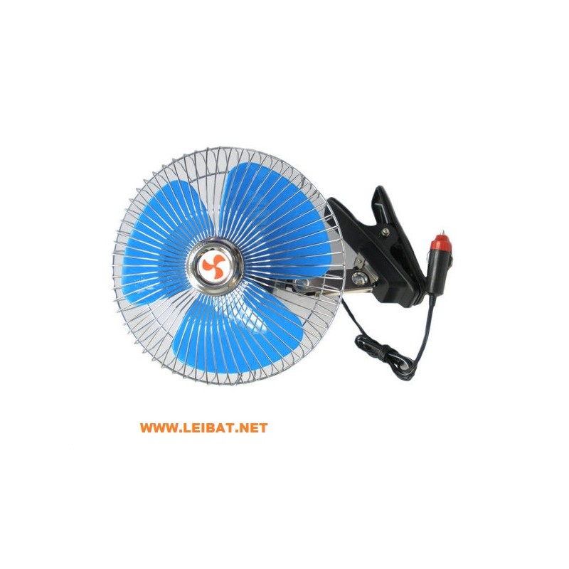 VENTILADOR METAL 12V OSCILANTE 15CM