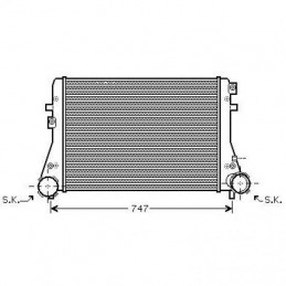 RADIADOR DE AIRE SEAT ALTEA 09   1 9 TDI 2 0 TDI 1 8TFSI