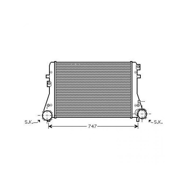 RADIADOR DE AIRE SEAT ALTEA 09   1 9 TDI 2 0 TDI 1 8TFSI