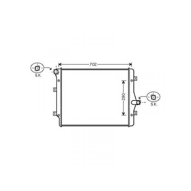 RADIADOR SEAT TOLEDO 04 09 650X445X32 A C