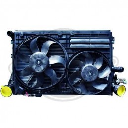 RADIADOR CON VENTILADOR SEAT TOLEDO 04 09  A C 03  gt  gt  2 0 TDI CON