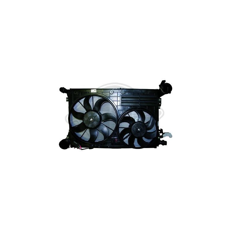 RADIADOR CON VENTILADORES SEAT TOLEDO 04 09   A C 05  gt  gt  2 0 TDI 