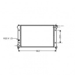 RADIADOR SEAT IBIZA   MALAGA  85 93  600X322  1 2   MANUAL 