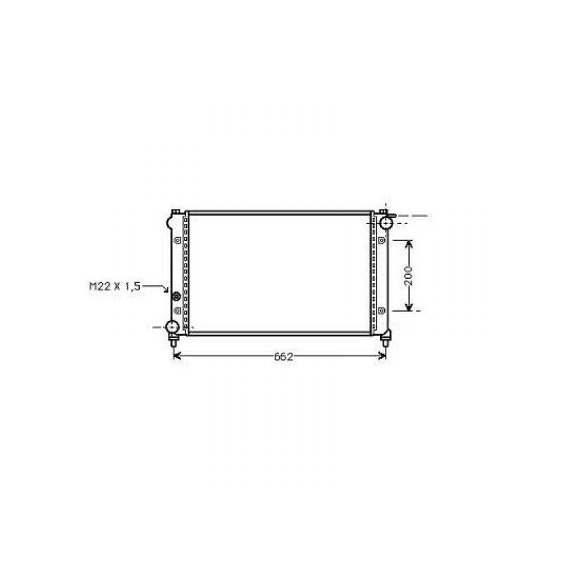 RADIADOR SEAT IBIZA   MALAGA  85 93 600X322 1 2 MANUAL 