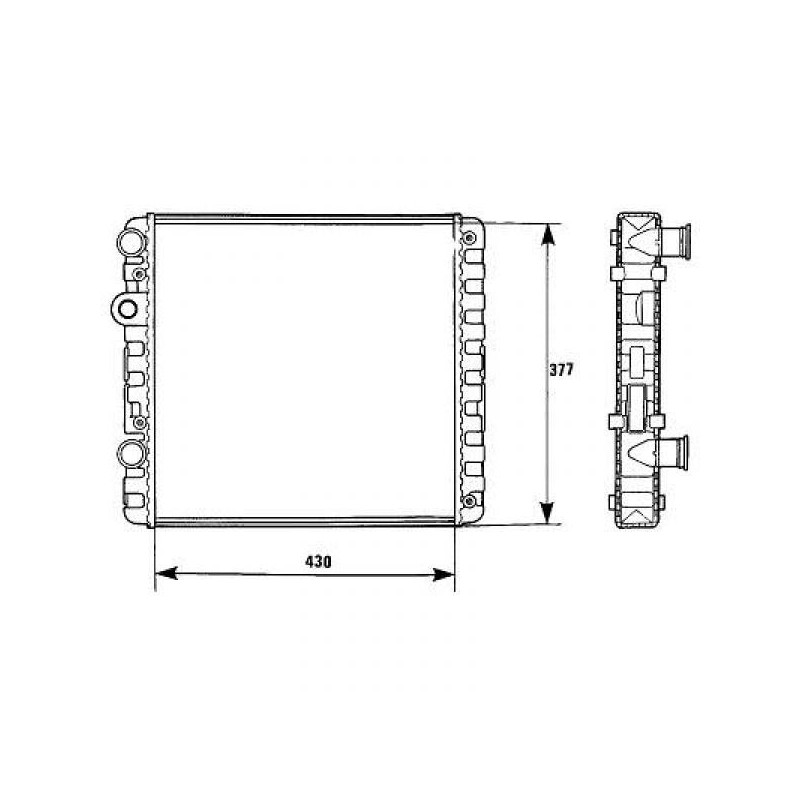 RADIADOR SEAT AROSA 97      gt  gt  430X377  1 0   1 7DI  MAN