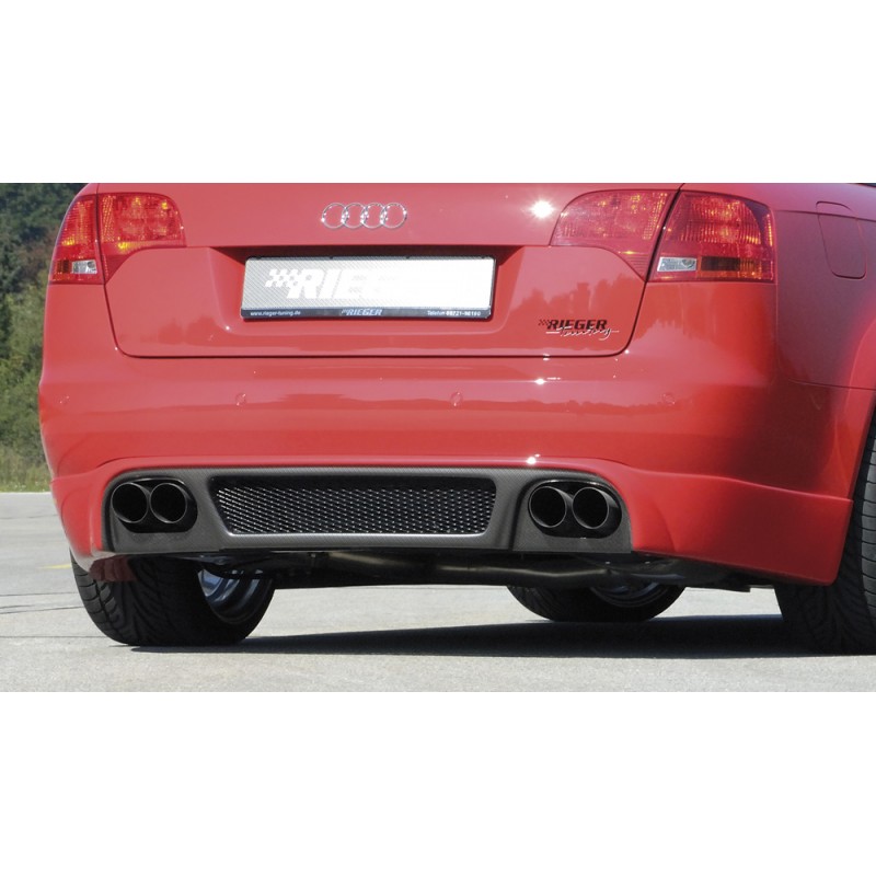 ANADIDO FALDON TRASERO CARBON LOOK PARA 4 SALIDAS AUDI A4  8E  B