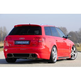 ANADIDO FALDON TRASERO CARBON LOOK PARA 4 SALIDAS AUDI A4  8E  B