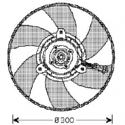 VENTILADOR DEL RADIADOR SEAT INCA 97 04    INCA  97 04  300MM