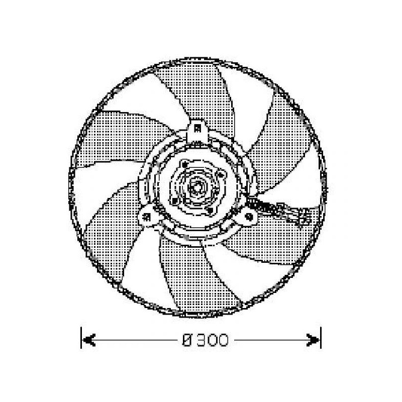 VENTILADOR DEL RADIADOR SEAT INCA 97 04    INCA  97 04  300MM