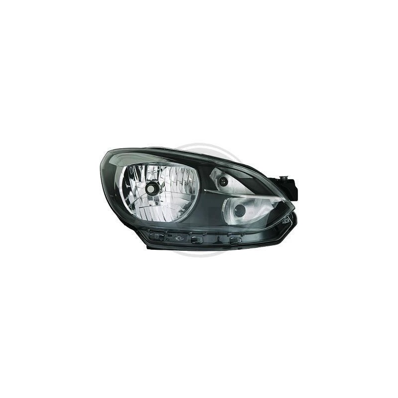 FARO DELANTERO DERECHO VW UP 11 HELLA negro H4 Con motor   Luz D
