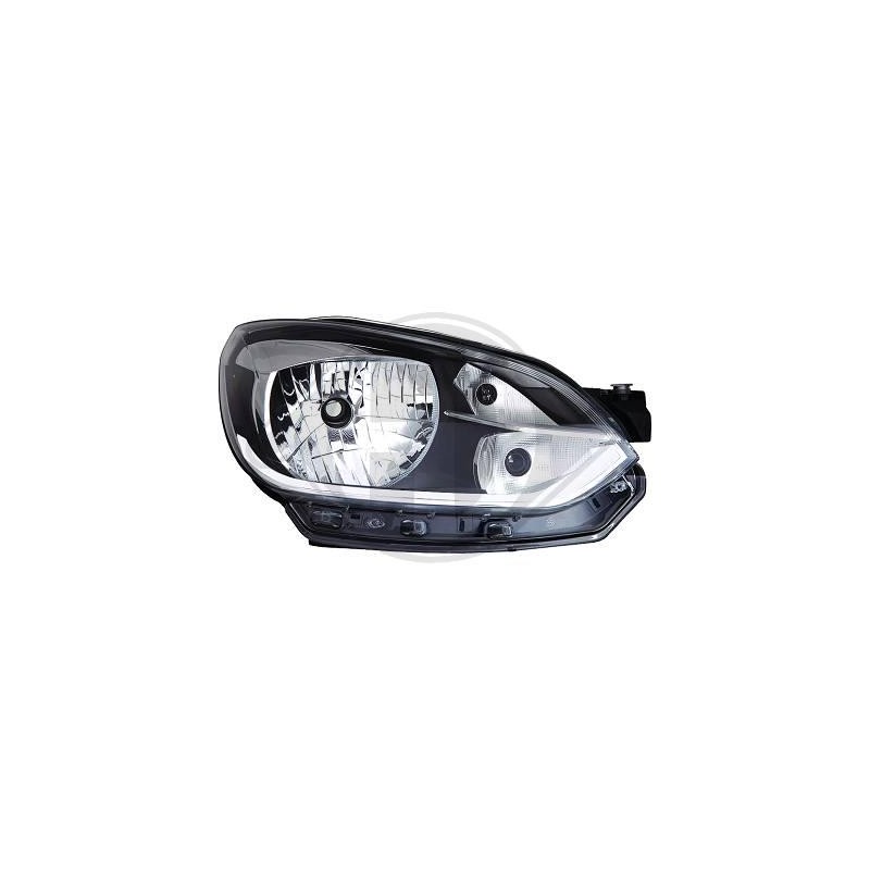 FARO DELANTERO DERECHO VW UP 11  cromado   H4 LWR DEPO