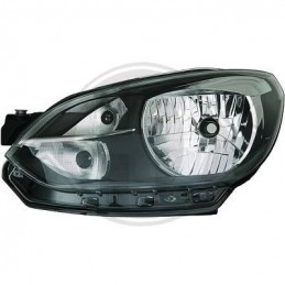 FARO DELANTERO IZQUIERDO VW UP 11 negro   H4 LWR DEPO