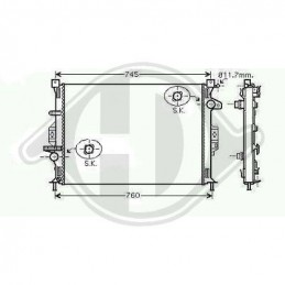 RADIADOR VOLVO V70 S80  gt  gt  670X470 2 5