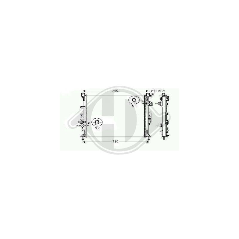 RADIADOR VOLVO V70 S80  gt  gt  670X470 2 5