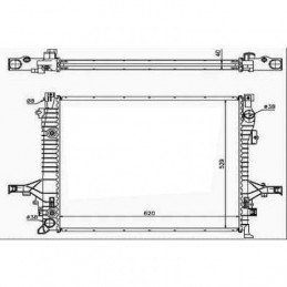 RADIADOR VOLVO XC90  02 06  620X530X40  2 5 4 4 TDI M A    AC