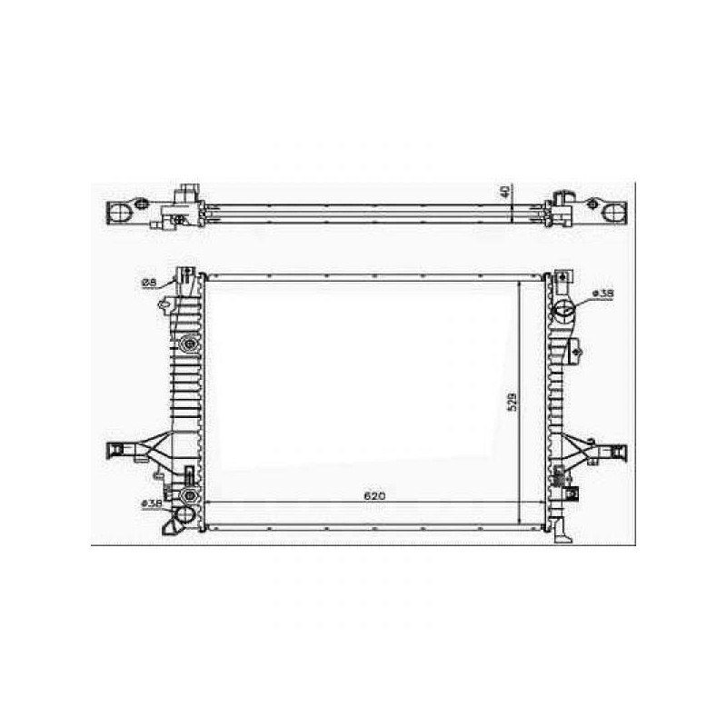 RADIADOR VOLVO XC90  02 06  620X530X40  2 5 4 4 TDI M A    AC