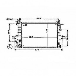 RADIADOR VOLVO V70   622X426  2 0 2 4 2 9 M     AC