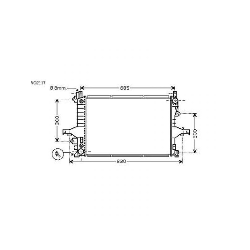 RADIADOR VOLVO S80  98 06  622X426 AUTOMATIC    AC