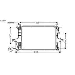 RADIADOR VOLVO S60  00 04 622X426 AUTOMATIC    AC