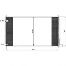 CONDENSADOR TOYOTA VERSO 10     gt  gt  670x330x16  2 0 2 2 D4D DIESEL