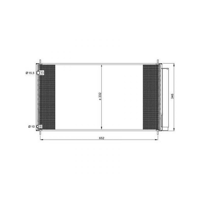 CONDENSADOR TOYOTA VERSO 10     gt  gt  670x330x16  2 0 2 2 D4D DIESEL