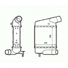 INTERCOOLER ENFRIADOR DE AIRE RENAULT TWINGO  12  gt  gt  TODOS MODELO