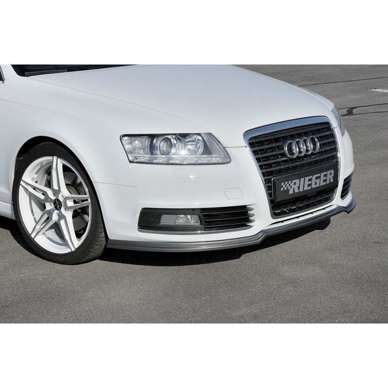 Anadido faldon delantero Audi A6 4F 08 11 carbon look  RIEGER