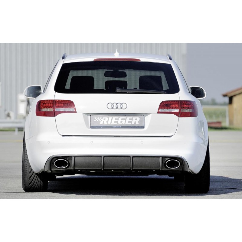 Difusor trasero Audi A6 4F 08 11 no Sline RIEGER negro