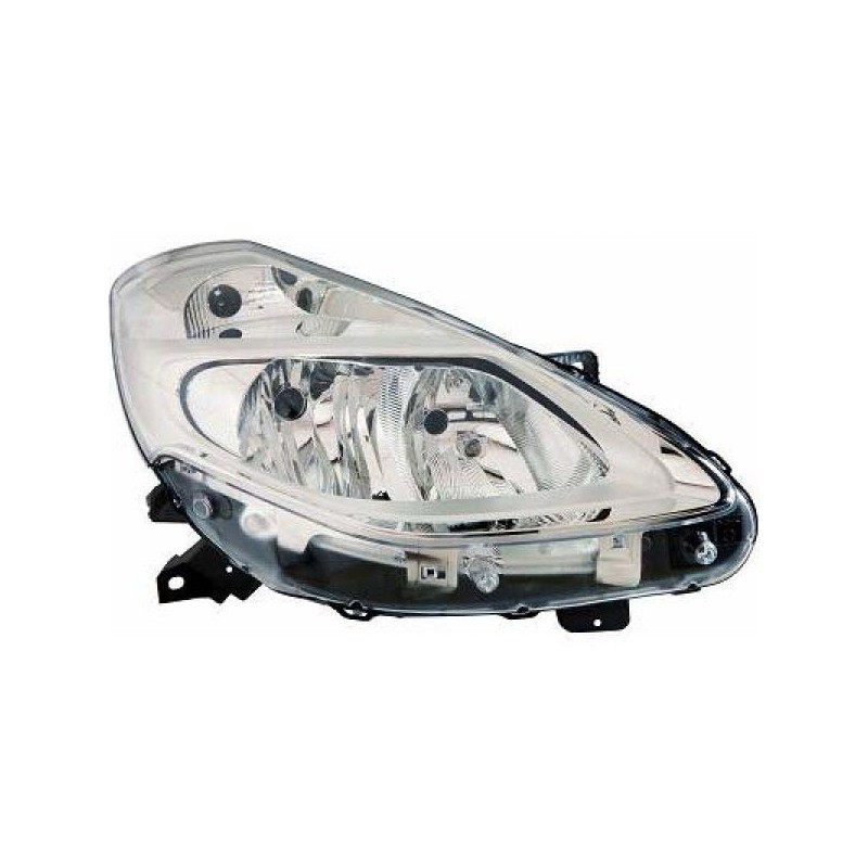 FARO DERECHO RENAUTL CLIO  09 12  VALEO H7 H7 MASCARA CROMADA