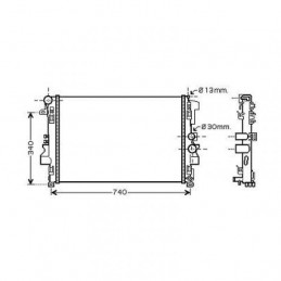 RADIADOR MERCEDES VITO   VIANO  10  gt  gt  680X405X26 TODOS MODELOS