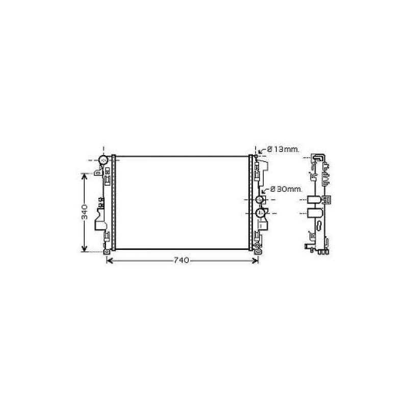 RADIADOR MERCEDES VITO   VIANO  10  gt  gt  680X405X26 TODOS MODELOS