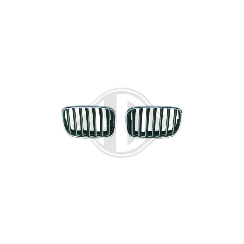 Parilla del Radiador derecha BMW X5  07 10 cromado   negro IMPRI