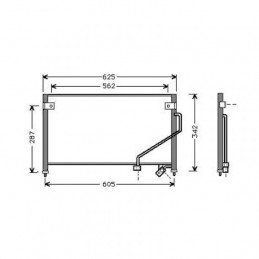 Condensador aire acondicionado Mazda 323 F Typ BA 94 98  Malla r