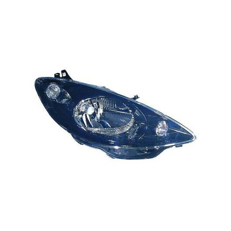 FARO DERECHO PEUGEOT 1007 05    gt  gt  MASCARA NEGRO  CON MOTOR H4 TI