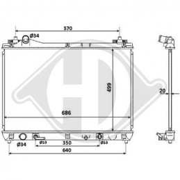 RADIADOR SUZUKI GRAND VITARA   05 09 690x450x16  2 0 A        AC