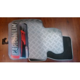 Alfombrillas Matrix look aluminio carbono a medida SEAT LEON 05 