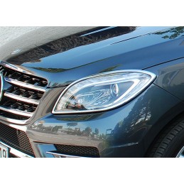 MARCO INOXIDABLE FAROS DELANTEROS MERCEDES CLASE M W166